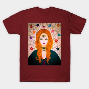 Red head wiccan witch T-Shirt